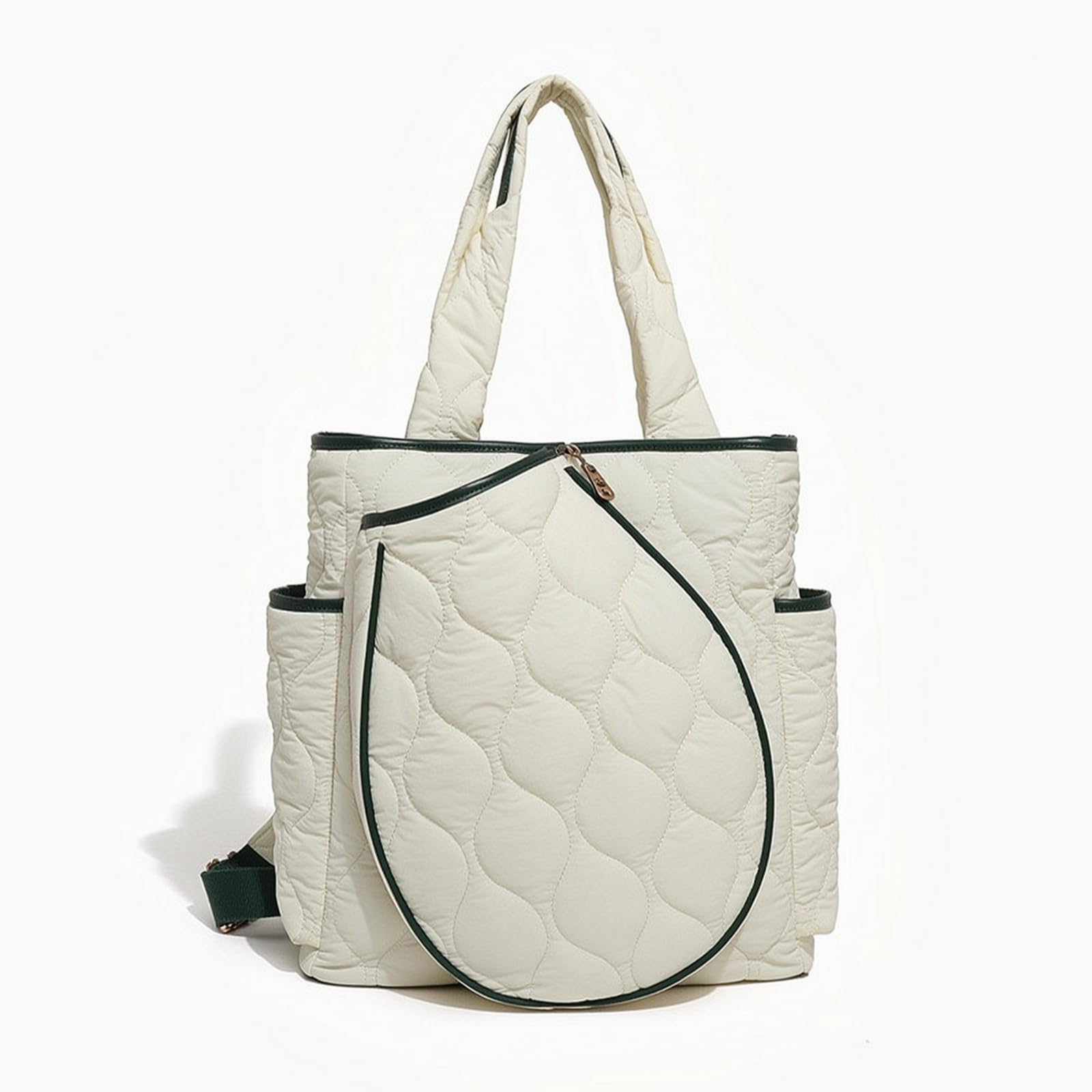 Racket Storage Case Borsa Racchette Custodia Tracolla Sacca Sportiva in Nylon Resistente con Esterno Trapuntato E Imbottitura Doppio Manico Regolabile