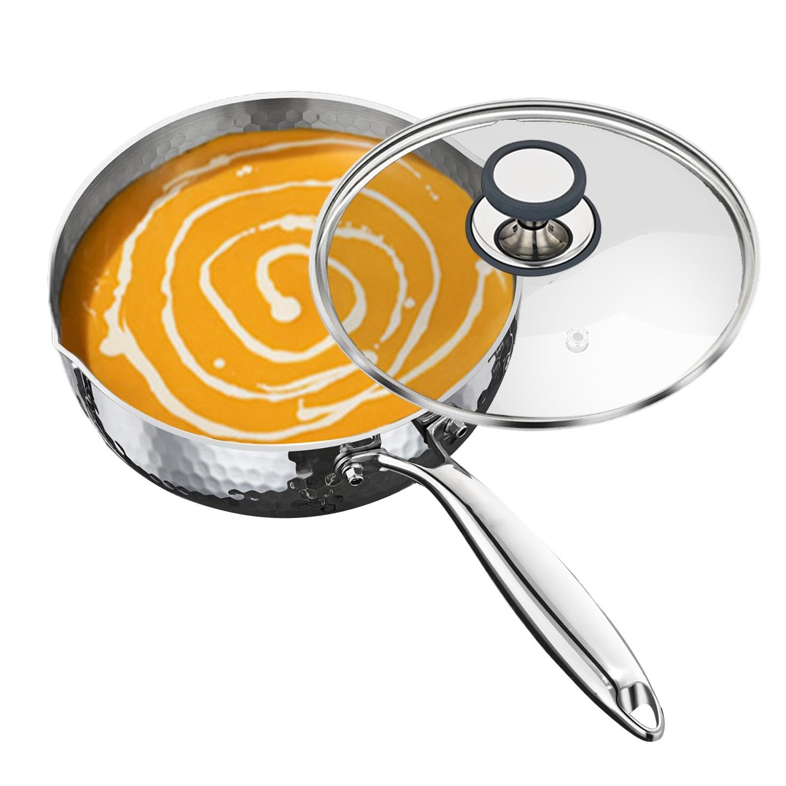 Pentola In Acciaio Inossidabile Casseruola In Acciaio Con Manico E | Pentola Da Cottura Con Cestello Per Vapore Per Friggere, Sobbolire, Bollire, Cucinare Pasti Sani Nella Cuci