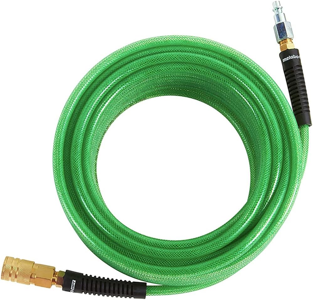 Metabo HPT Air Hose | 14-Inch x 50 Ft | Industrial Fittings | Professional Grade Polyurethane | 300 PSI | 115155M