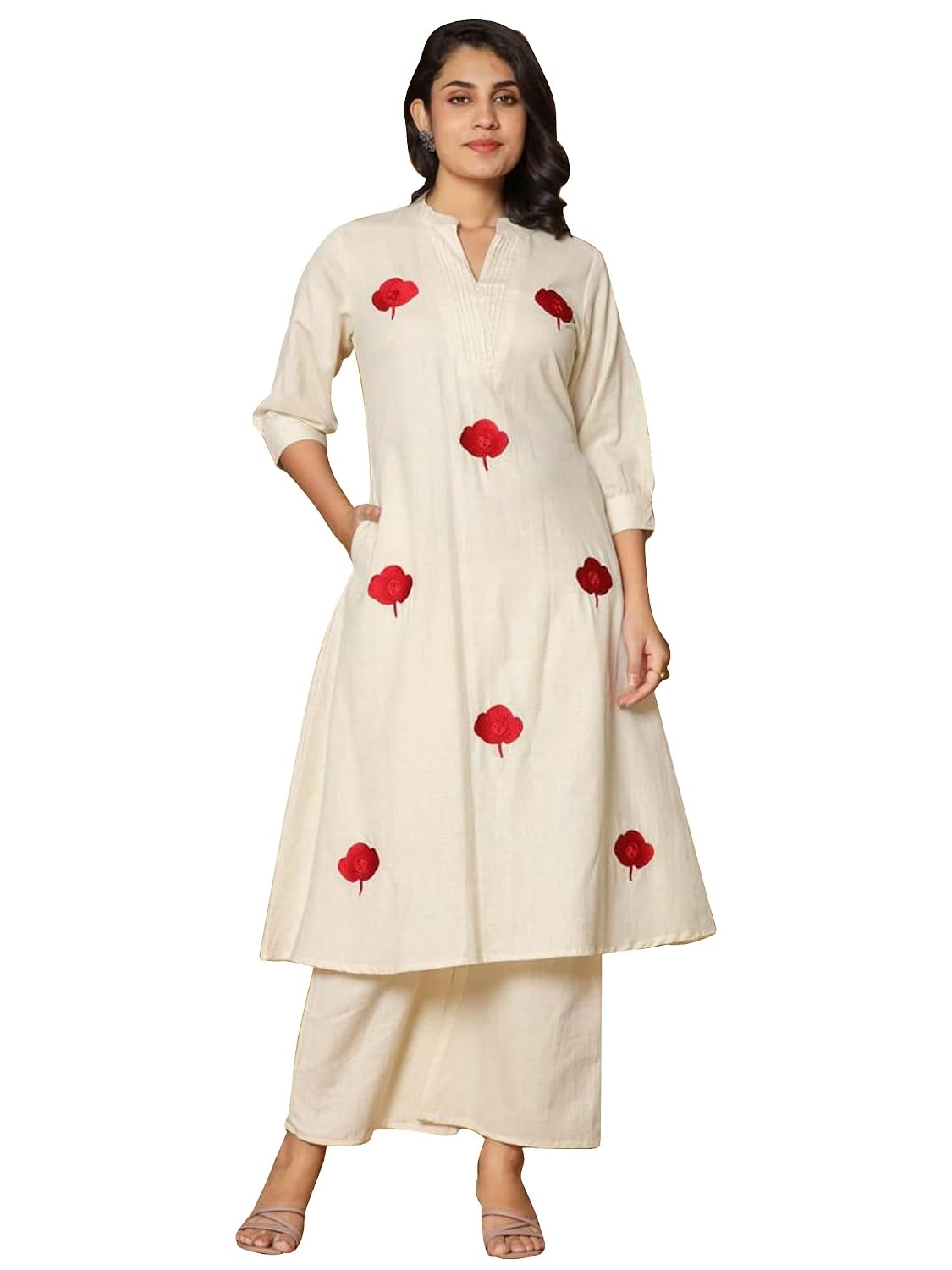 INDO ERA Pure Cotton Kurta Pant Set for Women | Cotton Kurta Set for Women | Festive Kurti Set