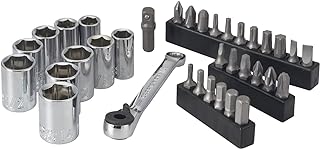 CRAFTSMAN Socket Set, SAE and Metric 1/4-in. Drive, 35 Piece (CMMT12005LZ)