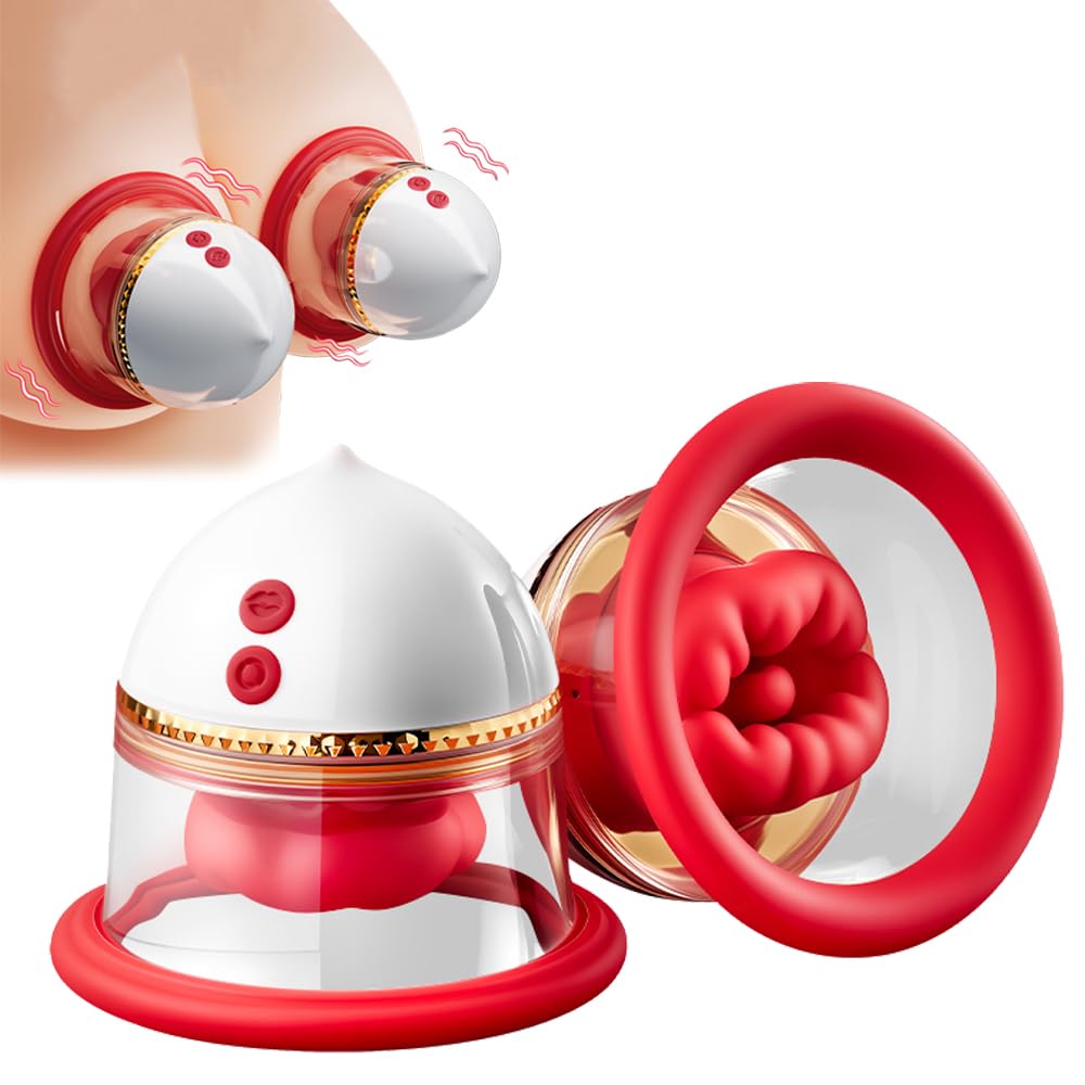 Neu Elektrische Zunge Lecken Nippel Vibratoren APP Control Brust Massagegerat mit 9 Biss-Vibrationsmodus SM Klitoris Stimulator G-punkt Stimulation Saugen Masturbation Sex Spielzeuge Für frauen Männer