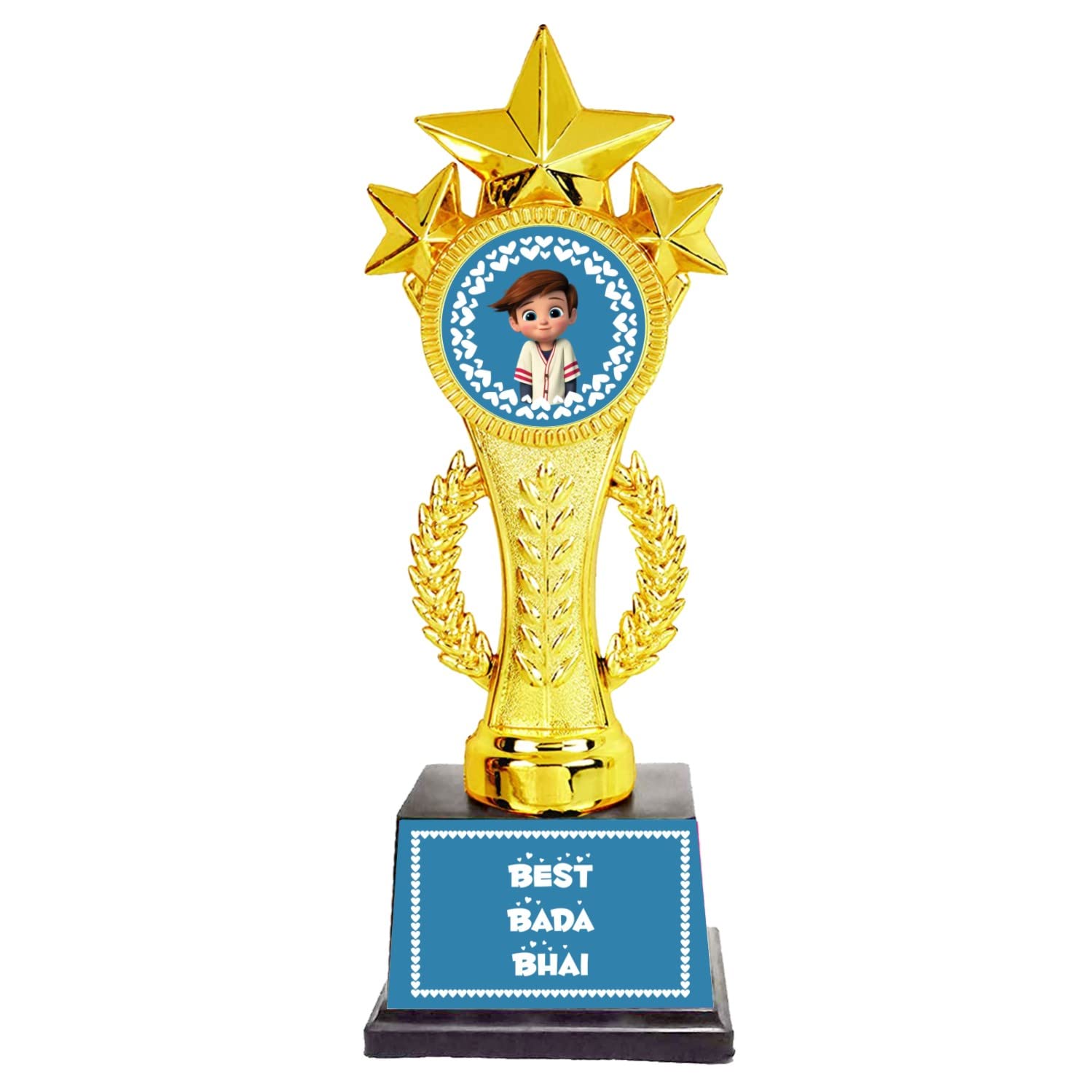 Bhaidooj Gift for Brother Best Bada Bhai Star Award Trophy, Bhaidooj Gift for Brother Bhai Men Kids-picture-21