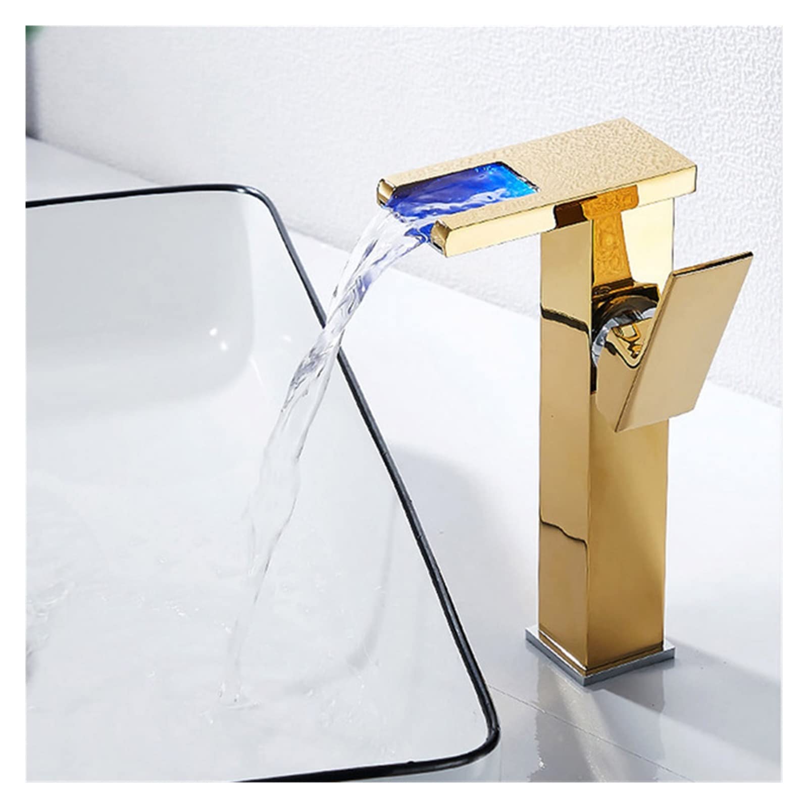 Robinet de salle de bains cascade LED pour créer une ambiance spa à la maison