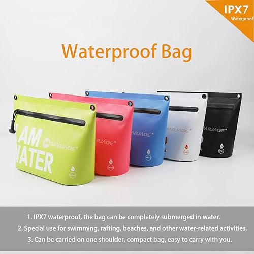 Miniatura 7 de IPX7 Bolsa seca impermeable 2.5L Flotante PVC Saco seco con cremallera impermeable correa de hombro para kayak, natación, playa, viajes, barco,