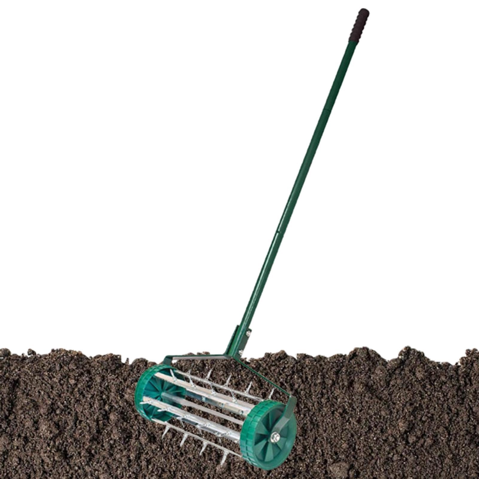 Rasenbelüfter, Belüfter-Rasenwerkzeug, Manuelles Rollrasenbelüfter | Werkzeug, Griffbetriebene Spike-Bodenbelüftungs-Gartengeräte, Belüfter für Rasen, Terrasse, Hof, Garten
