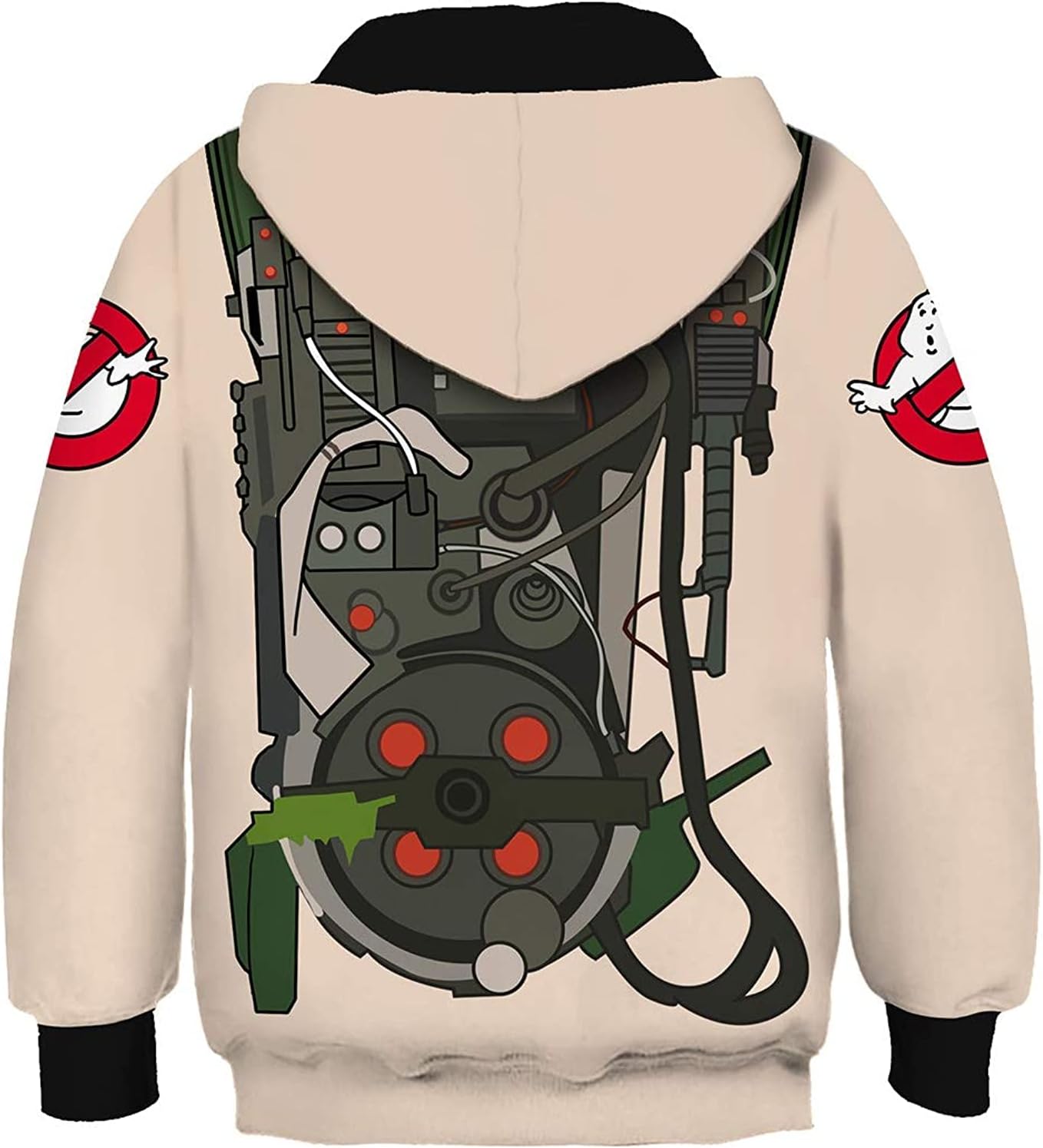 Toddler Kids Halloween Hoodie Cosplay Costume Ghoul Hunter Printed Sweatshirt Jacket - Image 2