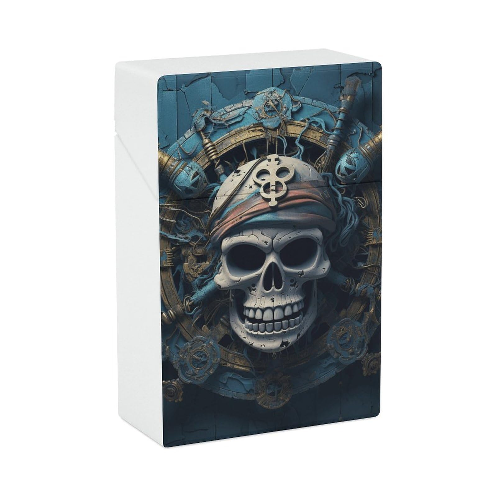 pirate cigarette case Amazon.com: Skeleton Pirate Cigarette Case Box King Size 85mm 20 Capacity  Push to Open Waterproof Cigarette Case for Women Men Pocket Cigarette  Holder Case Vintage Cigarette Box : Health & Household