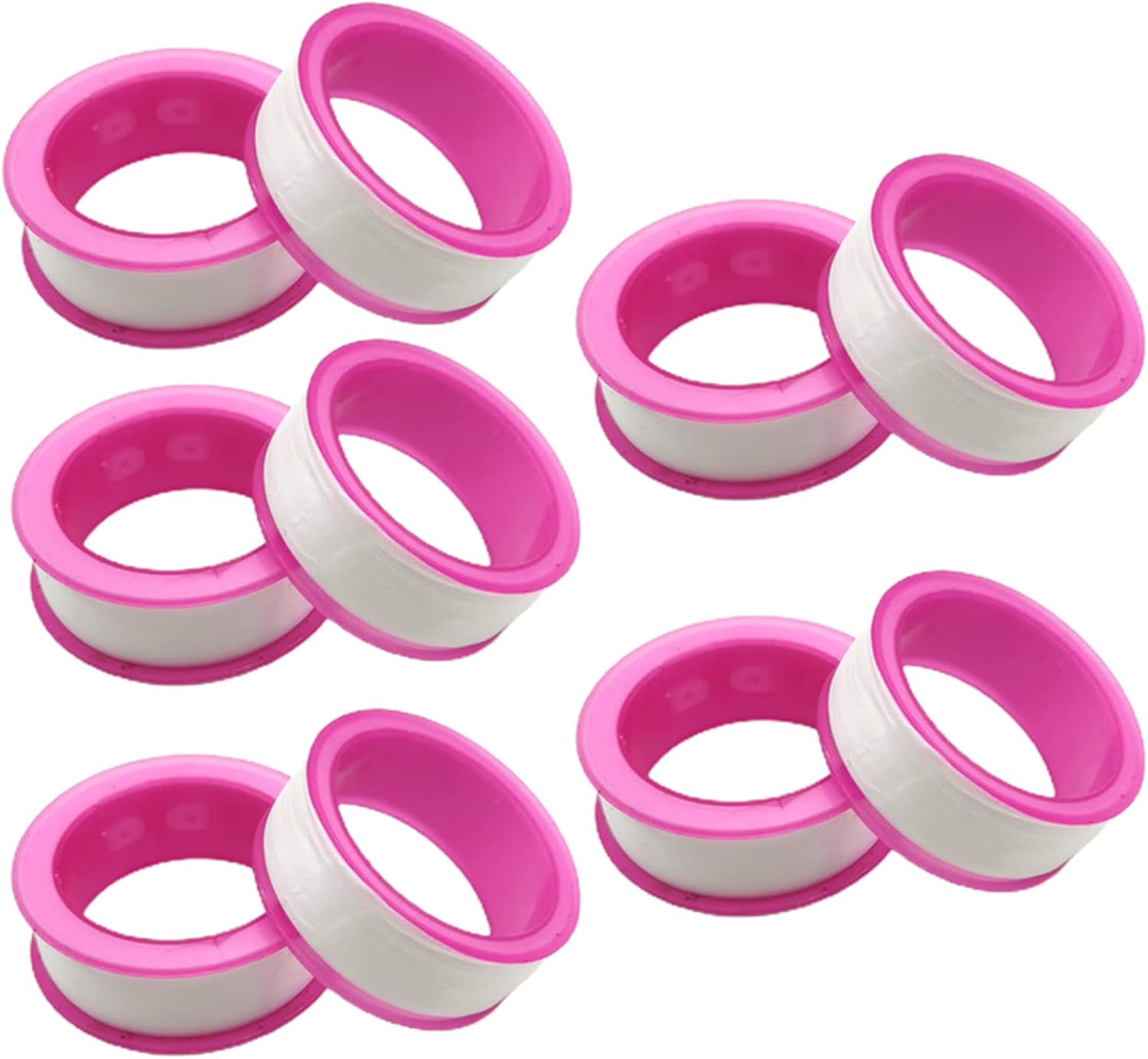 10 Rolls 1/3"(W) 120Inch(L) PTFE Plumbers Tape, Water