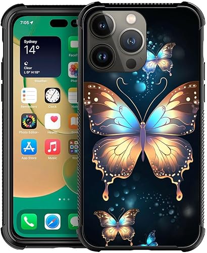 Vista 283 de Funda compatible con iPhone 13 Pro, diseño de patrón para iPhone 13 Pro, fundas para mujeres y niñas, Betsy Ross 13 estrellas de madera con bandera