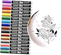 Kit Caneta Marcador Porcelana Compactor 16 Cores