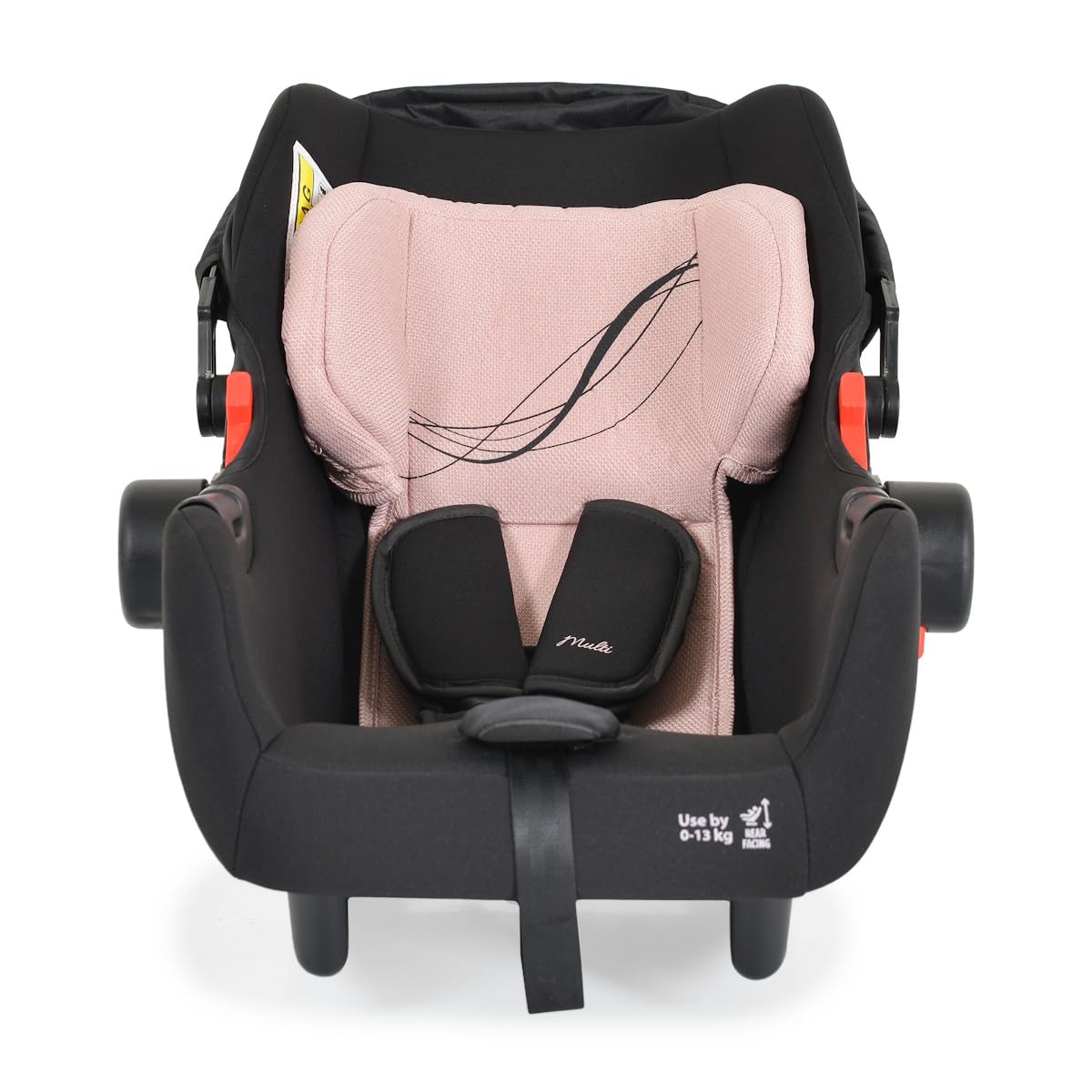 Moni Babyschale i-Size Multi (40-87cm) Gruppe 0+ Fußabdeckung Kopfstütze Gurt, Farben:rosa