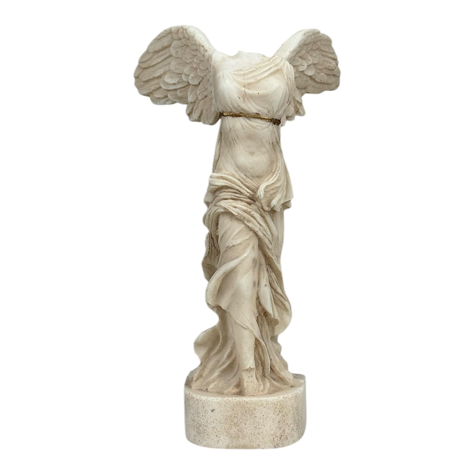 Estatua de la diosa griega de la victoria de Samotracia con alas en color gris, 19,8 cm