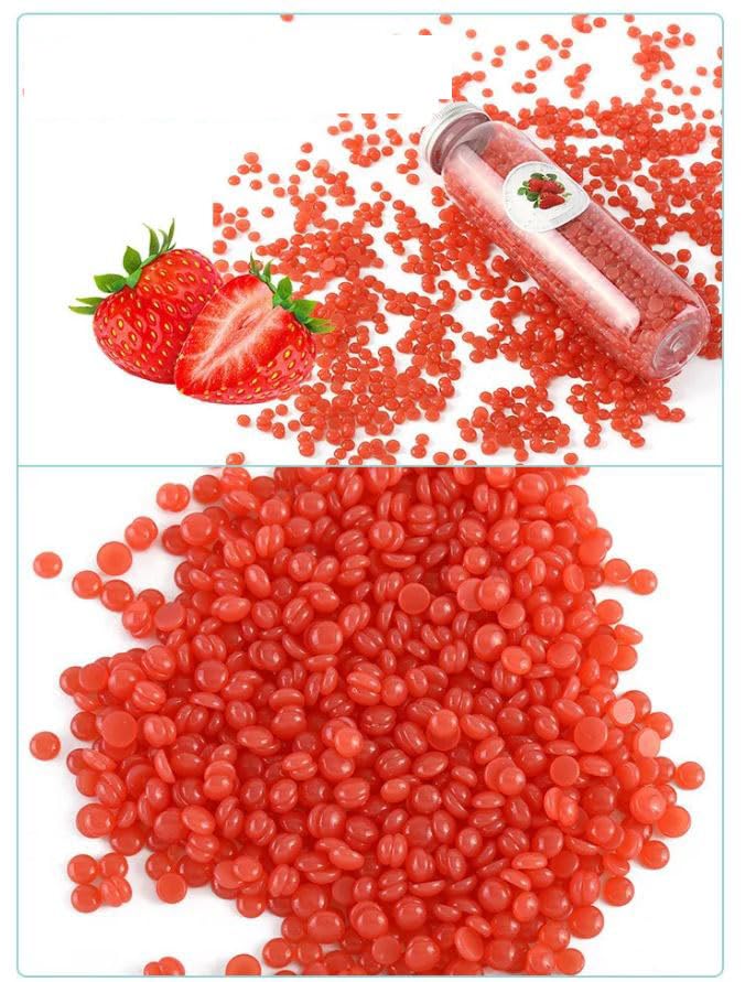 ZUGAD Hard Wax Beans Hair Removal, Painless Brazilian Wax for Full Body Wax for Facial, Brazilian Bikini, Underarms, Back, Chest, Legs- Pearl Beads for Women, Girls 200 gms (Multicolor) (Strawberry)