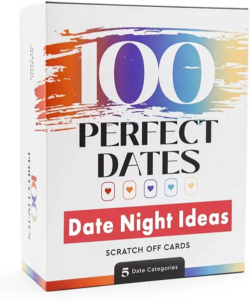 100 Date Night Ideas Scratch-Off Cards: Fun & Romantic Game for Couples | Special Anniversary Surprise for Him, Her, Boyfriend, Girlfriend, Wife, or Husband | 5 Categories for Relationship Building!