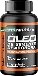 Oleo de Semente de Abóbora 120 Cápsulas 1400mg Softgel Suplemento alimentar