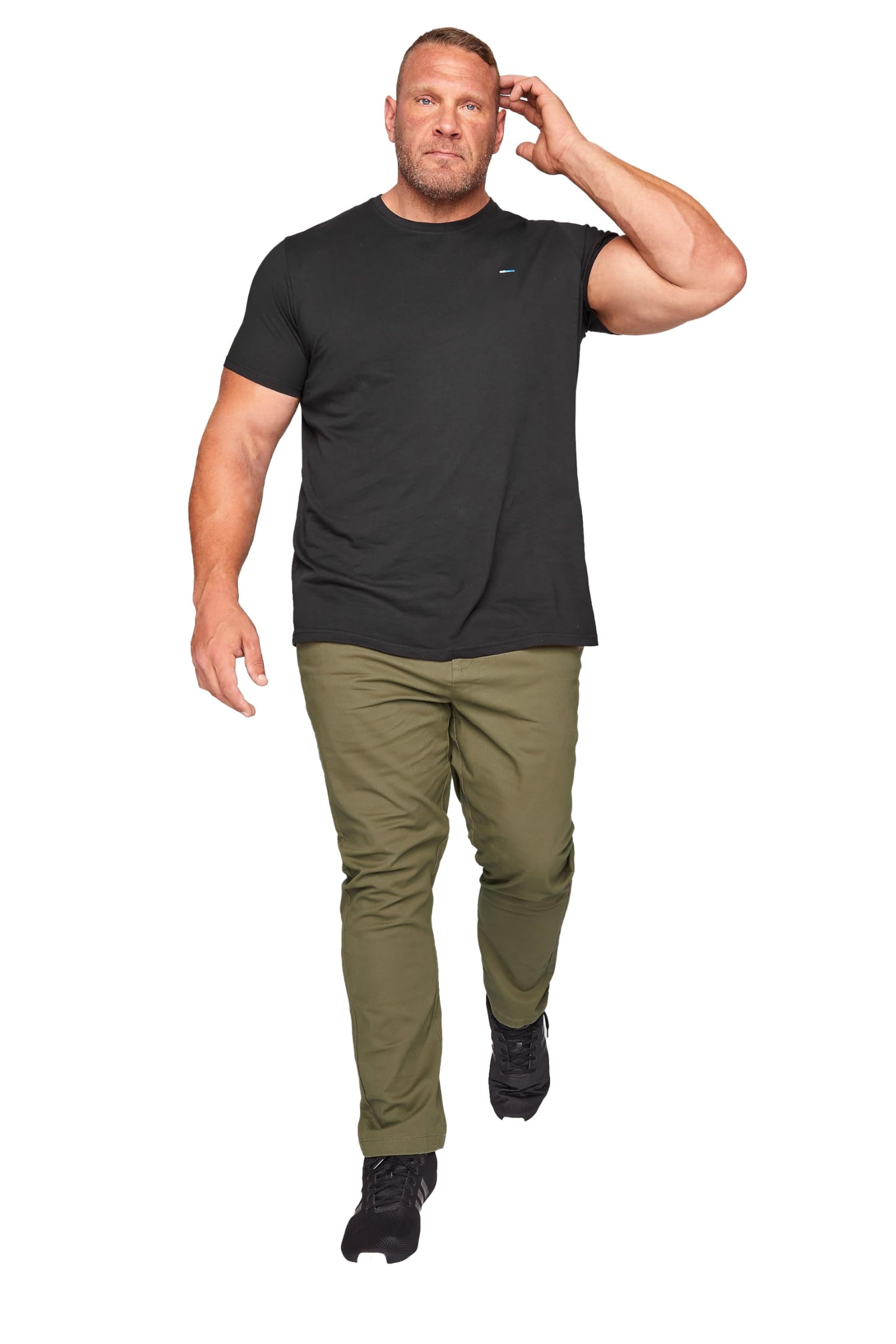 BadRhino Big & Tall Khaki Stretch Chinos - Men's - Plus Size Curve