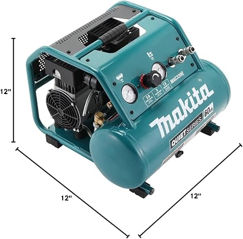 Miniatura 10 de Makita MAC320Q Quiet Series 1-1/2 HP, Compresor de aire eléctrico, sin aceite, 3 galones