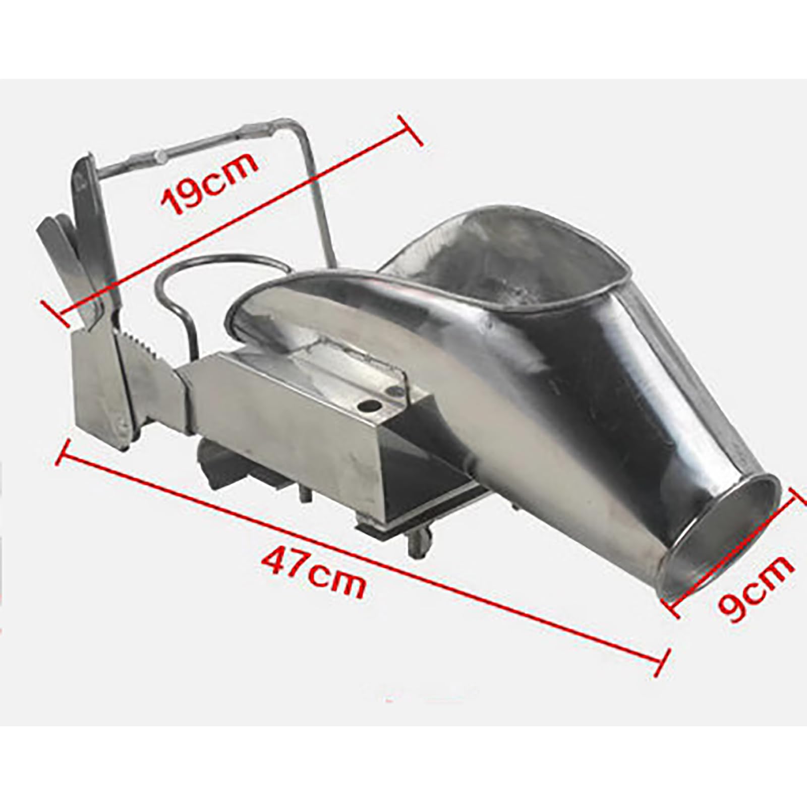 Schweinekastrations-Rack-Werkzeuge, 47,7 x 19,1 cm, Edelstahl-Ferkel-Kastrationsgerät, mit Befestigungsvorrichtung, Einzelbediener, bequeme Bedienung, für feste Schweine-Viehzucht, Ferkel, ca. 20 Tage