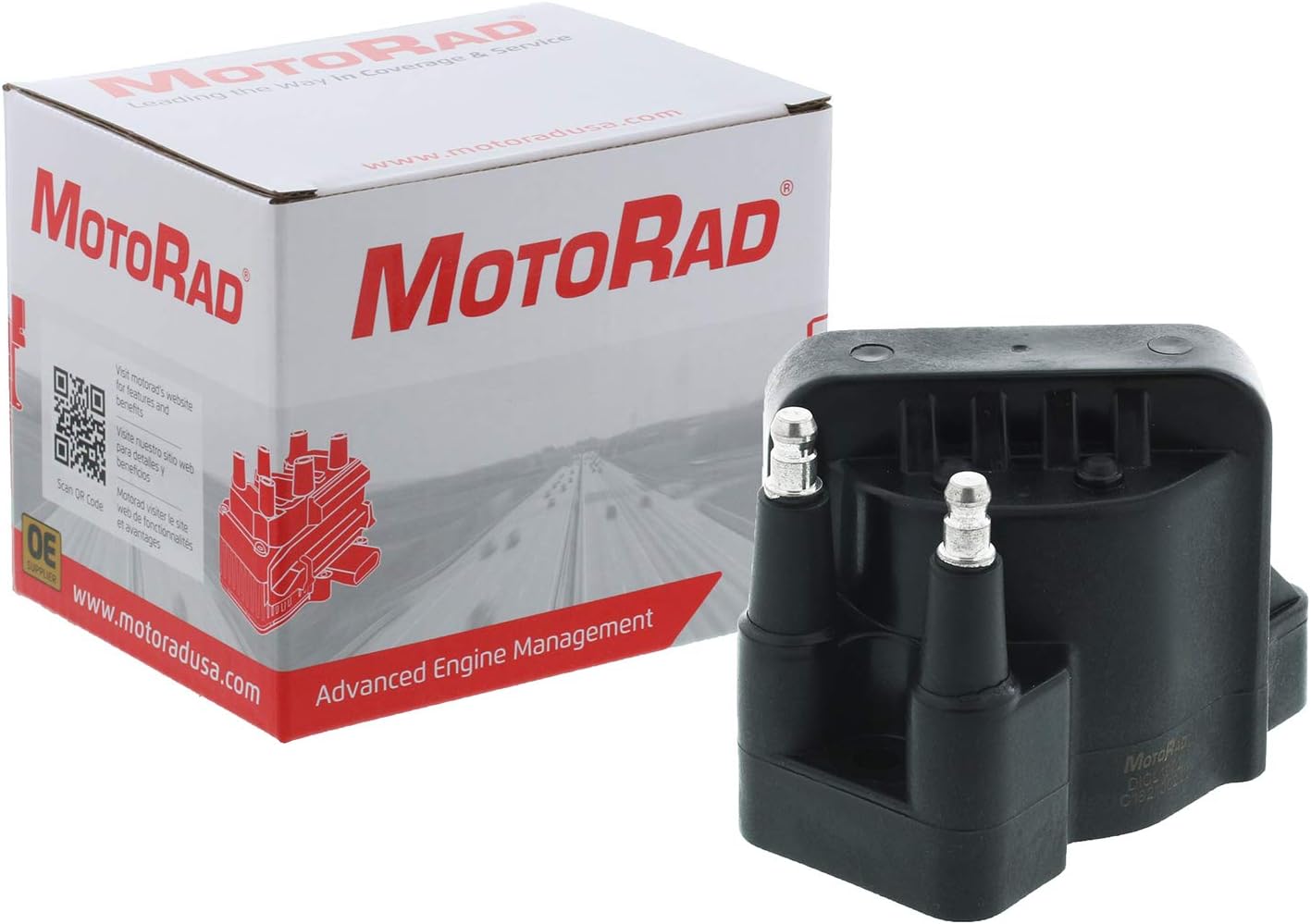MotoRad 3IC102 Ignition Coil | Fits select Buick Century, Regal; Cadillac DeVille; Chevrolet Camaro, Cavalier, Corvette, Monte Carlo; GMC Sonoma; Pontiac Grand Am, Grand Prix, Sunfire