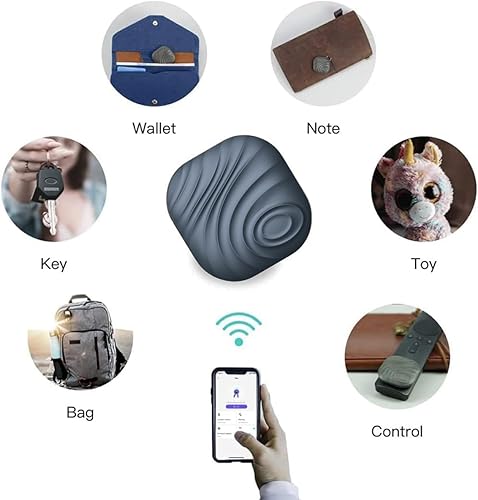 Miniatura 3 de Buscador de llaves Findhting - Localizador de artículos Bluetooth con llavero para llaves, carteras de mascotas, mochilas y tabletas (azul oscuro)
