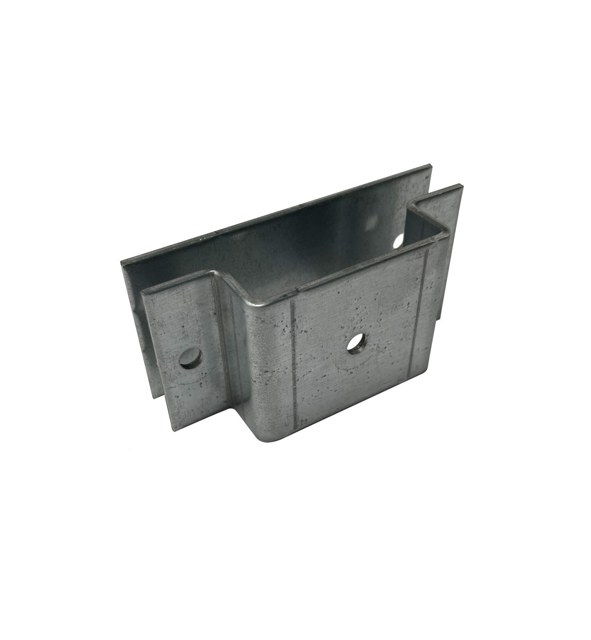 Collier De Serrage Carré 40x40mm Avec Plaque Connexion - Fixation Tubes Métalliques, Profilés - Acier Galvanisé
