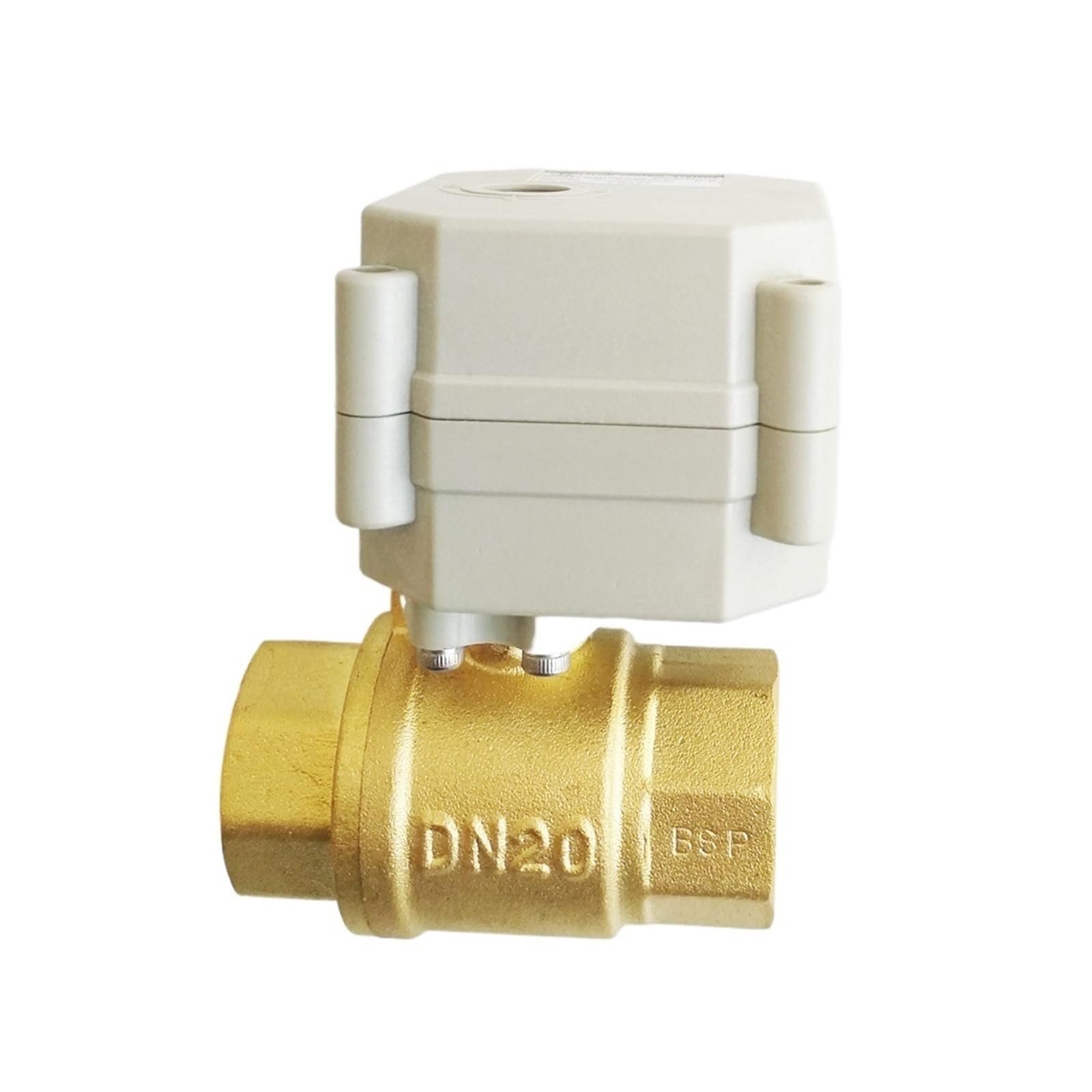Válvula eléctrica de latón de 2 vías 3/4 ''DN20 válvula eléctrica de puerto completo normalmente abierta/cerrada con indicador for aplicación de agua(BSP,CR502 Normally Open)