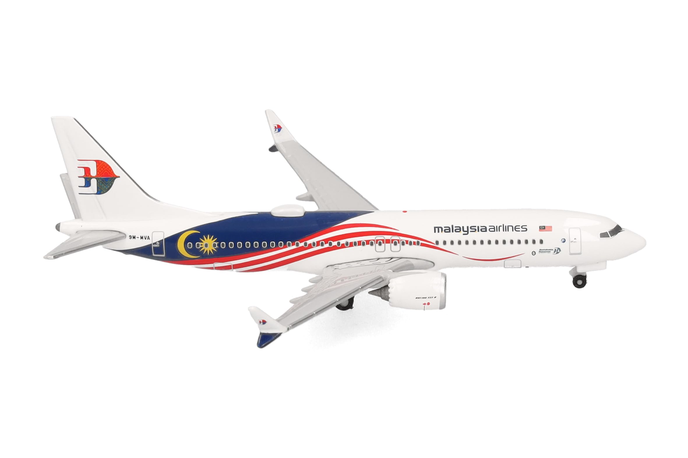 Herpa Boeing 737 Max 8 Malaysia Airlines 9M-MVA HA537780