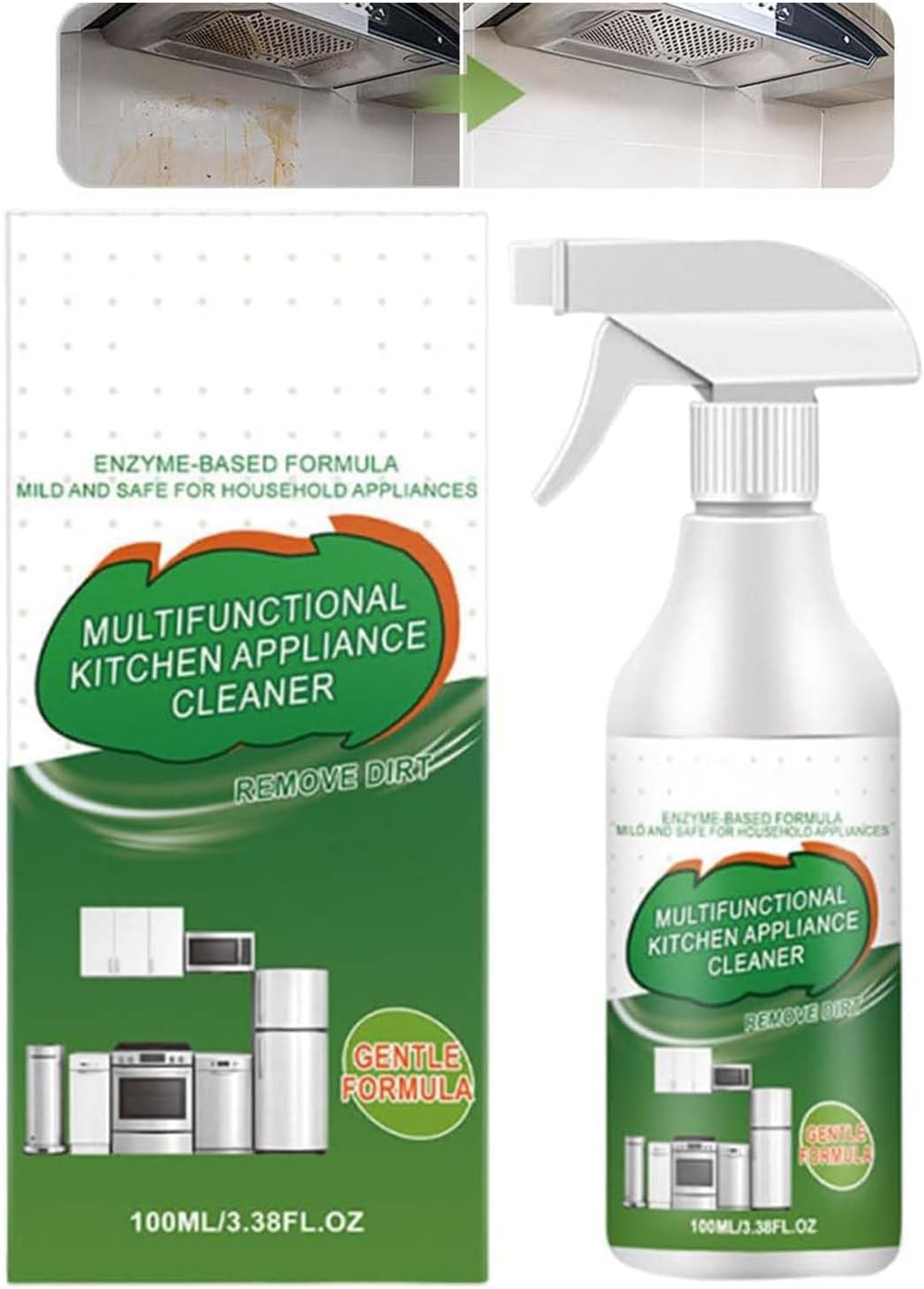 Multi-Purpose Enzyme Foam Cleaner   Versatile, Powerful & Perfect for Kitchen & Home, Powerful Multipurpose Kitchen Appliance Cleaner Spray,Multi-Purpose Cleaner Spray 1PC