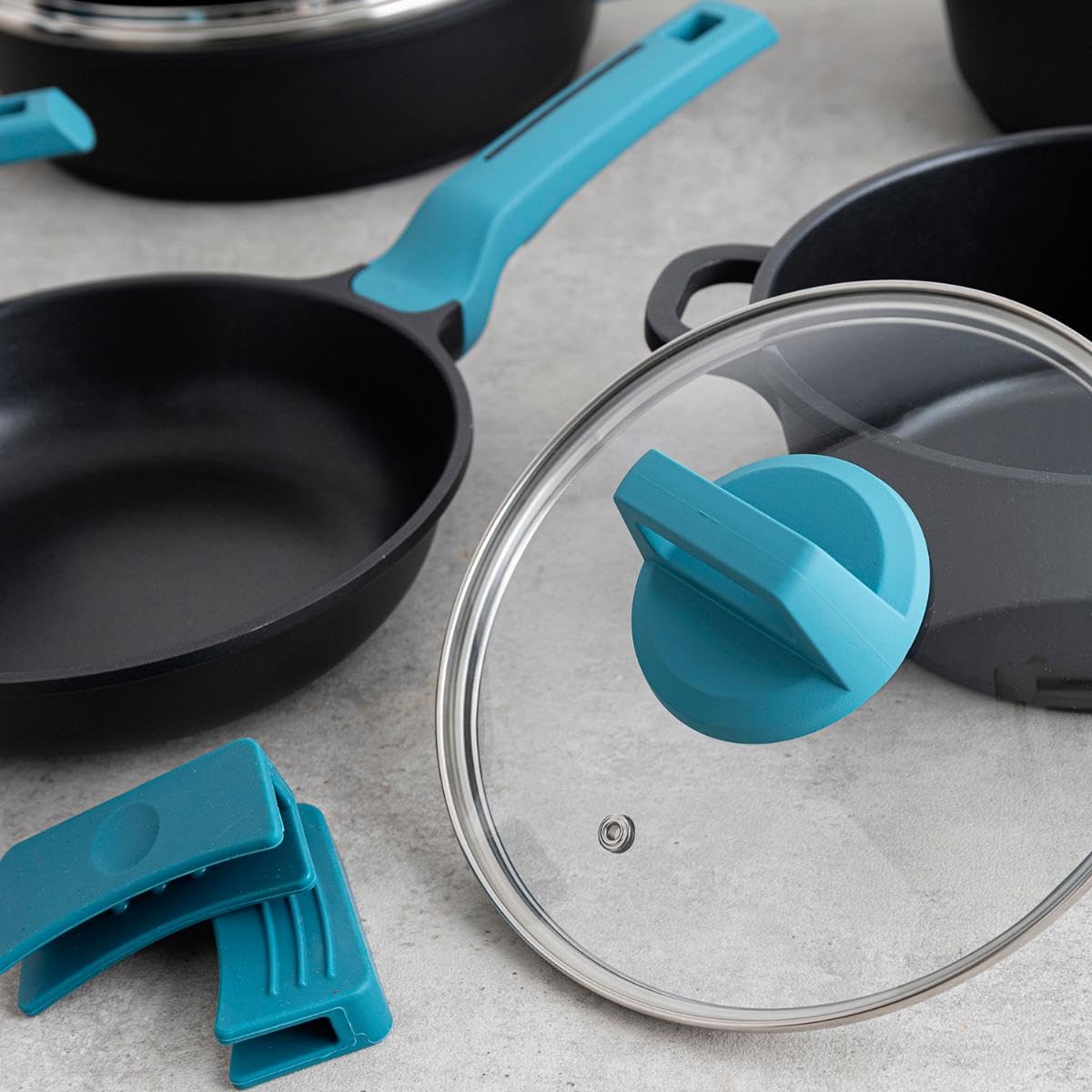 Quid Casseruola in alluminio pressofuso 32 cm - 9,2 l alluminio adatto vetroceramica adatto induzione 2 strati antiaderenti