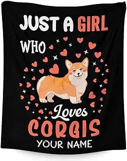 Personalized Corgi Blanket Gifts with Name - 30