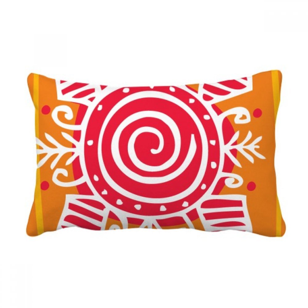 Coussin vortex Mexique totems de civilisation ancienne pour salon chic