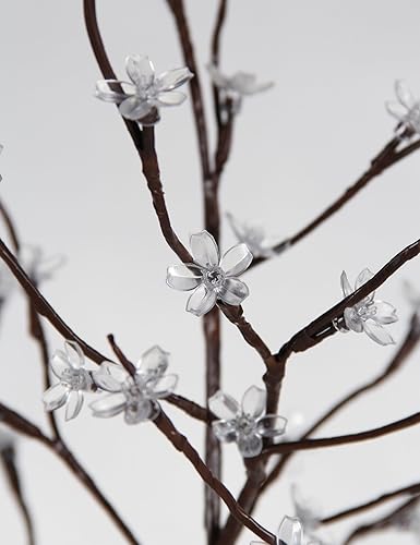 Miniatura 9 de Lightshare árbol con flores de LED Plástico Blanco Warm 6 pies