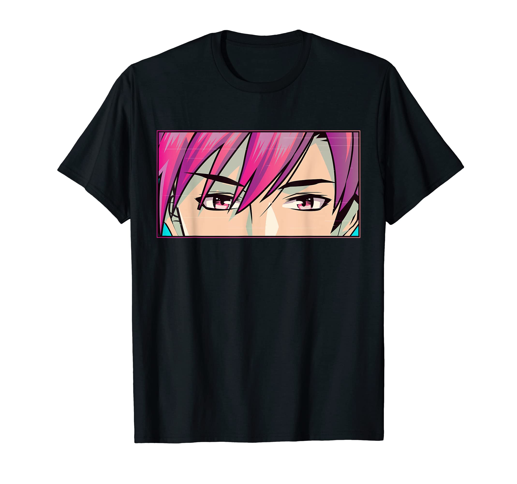 Vaporwave Aesthetic Clothes Anime Manga MerchVaporwave Anime Eyes Anime Boy Aesthetic Anime Eyes T-Shirt
