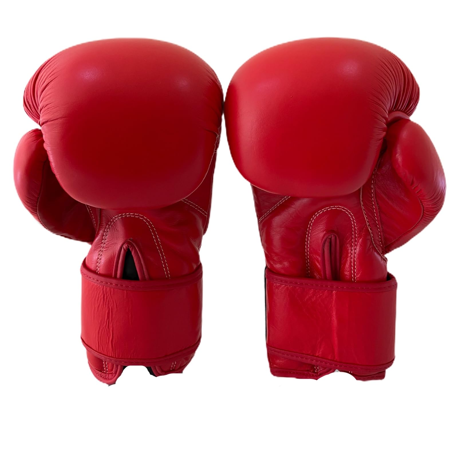 Boxing Gloves Sparring Bag Work Premium 100% Real Leather Men Women Pads work (Red, 14oz)