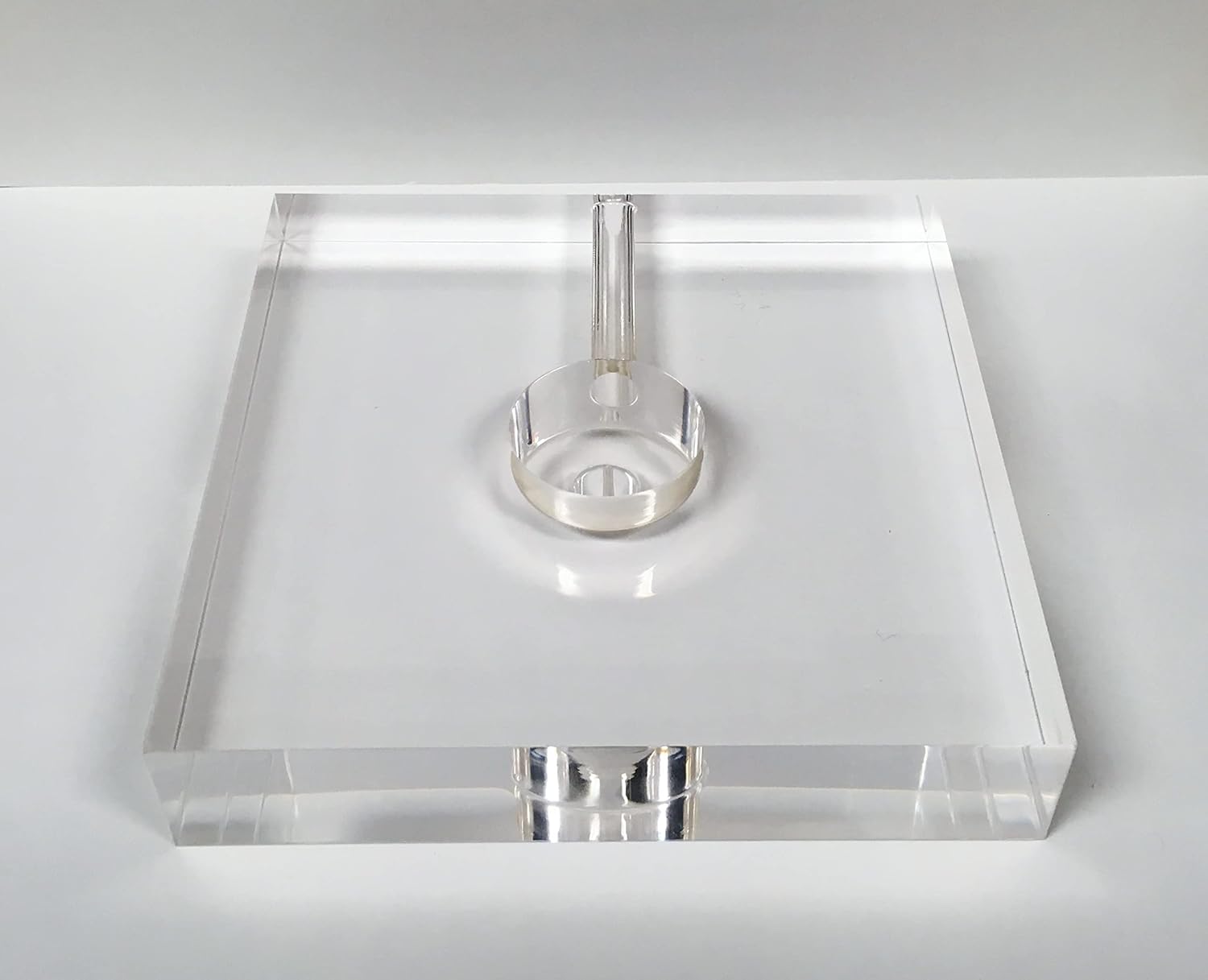 Lamp Base-Acrylic-5" or 6"-Square-(1 Pc.) (5" Acrylic Square) image 4