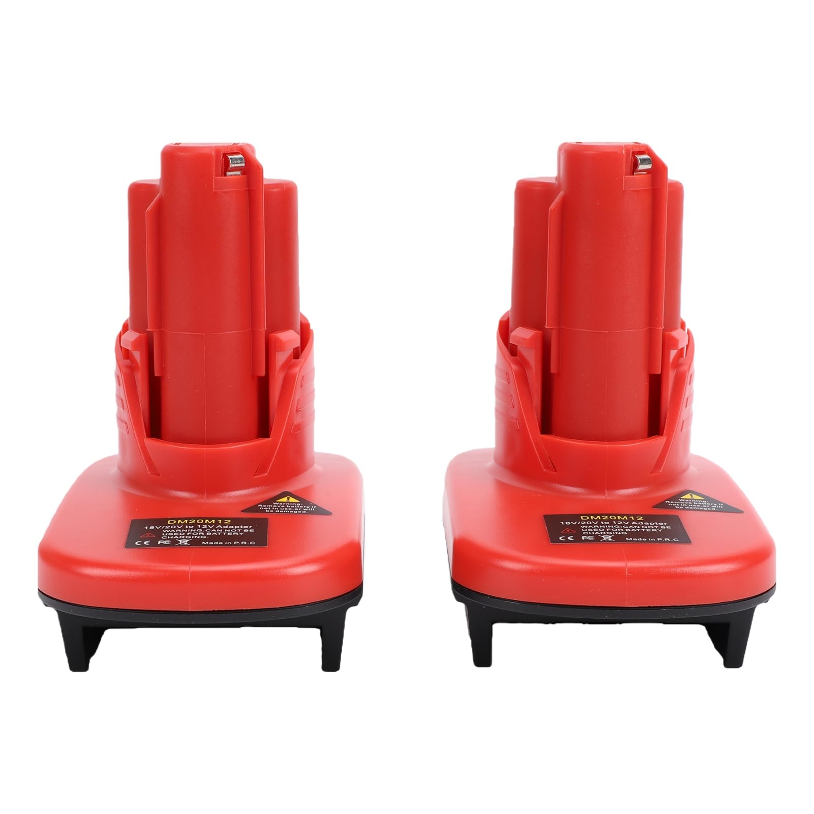 Eujgoov Adaptador de Batería 18V a 12V, 2 Paquetes, Plástico ABS Resistente, Convertidor Portátil para Herramientas Eléctricas M12, Mayor Duración