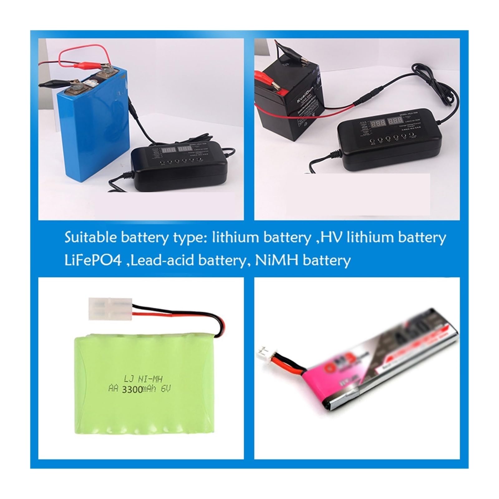 Ładowarka USB, Regulowana ładowarka sieciowa 3 V-60 V 150 W z ładowarką z ekranem wyświetlacza 2,8 V 14 V 28 V 36 V 48 V 56 V 60 V ładowarka akumulatorów litowo-jonowych