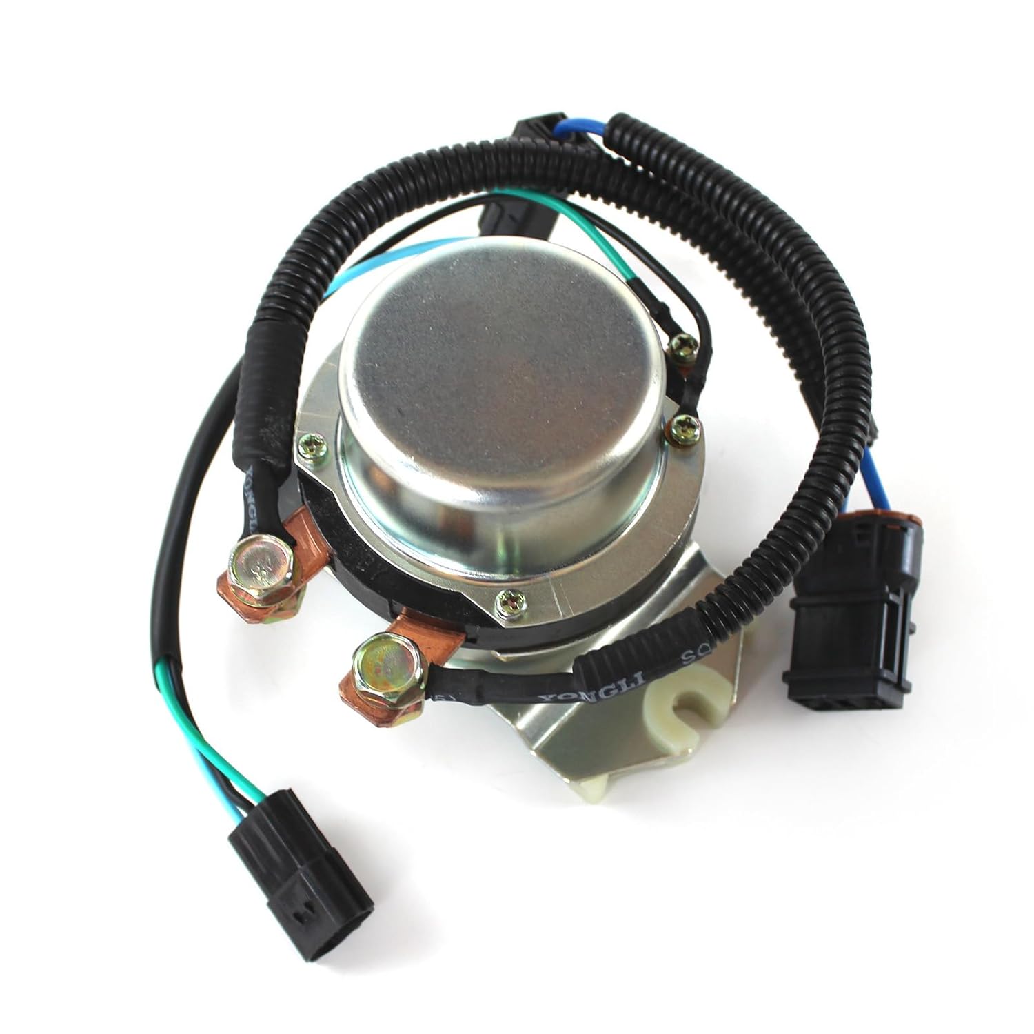 SINOCMP 24V Positive Electrode Battery Relay YN24S00008F1 Heavy Duty Copper Core Power Switch for Kobelco SK200-8 SK-8 Series Excavator Construction Machinery Electrical System Fault Repair Replacemen