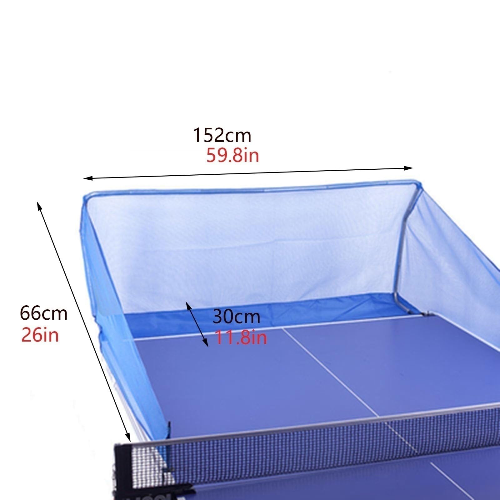 RENLXFI Table Tennis Ball Catch Net, Portable Table Tennis Training Tool for Multi-Ball Drills or Serve Practice, Ping Pong Ball Collecting Nets