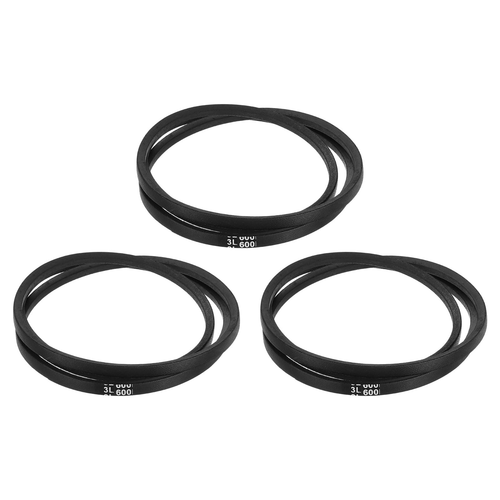 uxcell 3L240 Classic Wrapped Rubber V-Belt, 24"(610mm) Outside Circumference, 3L Profile V Belt 3/8" Width 7/32" Height — view 99