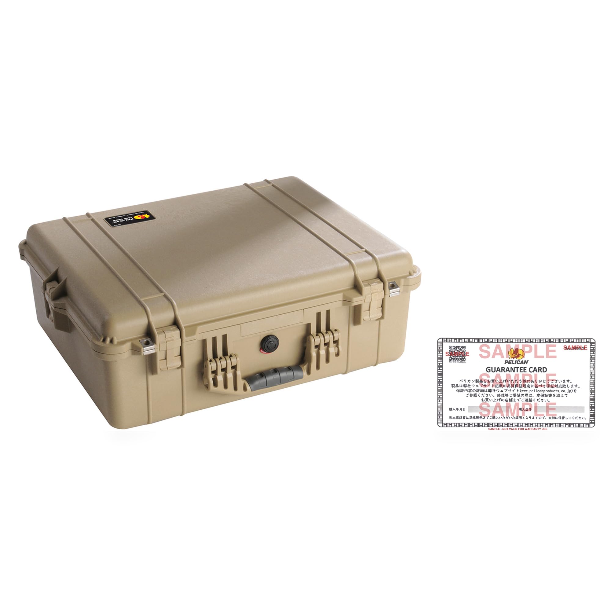 Pelican 1600 Case With Foam (Desert Tan)