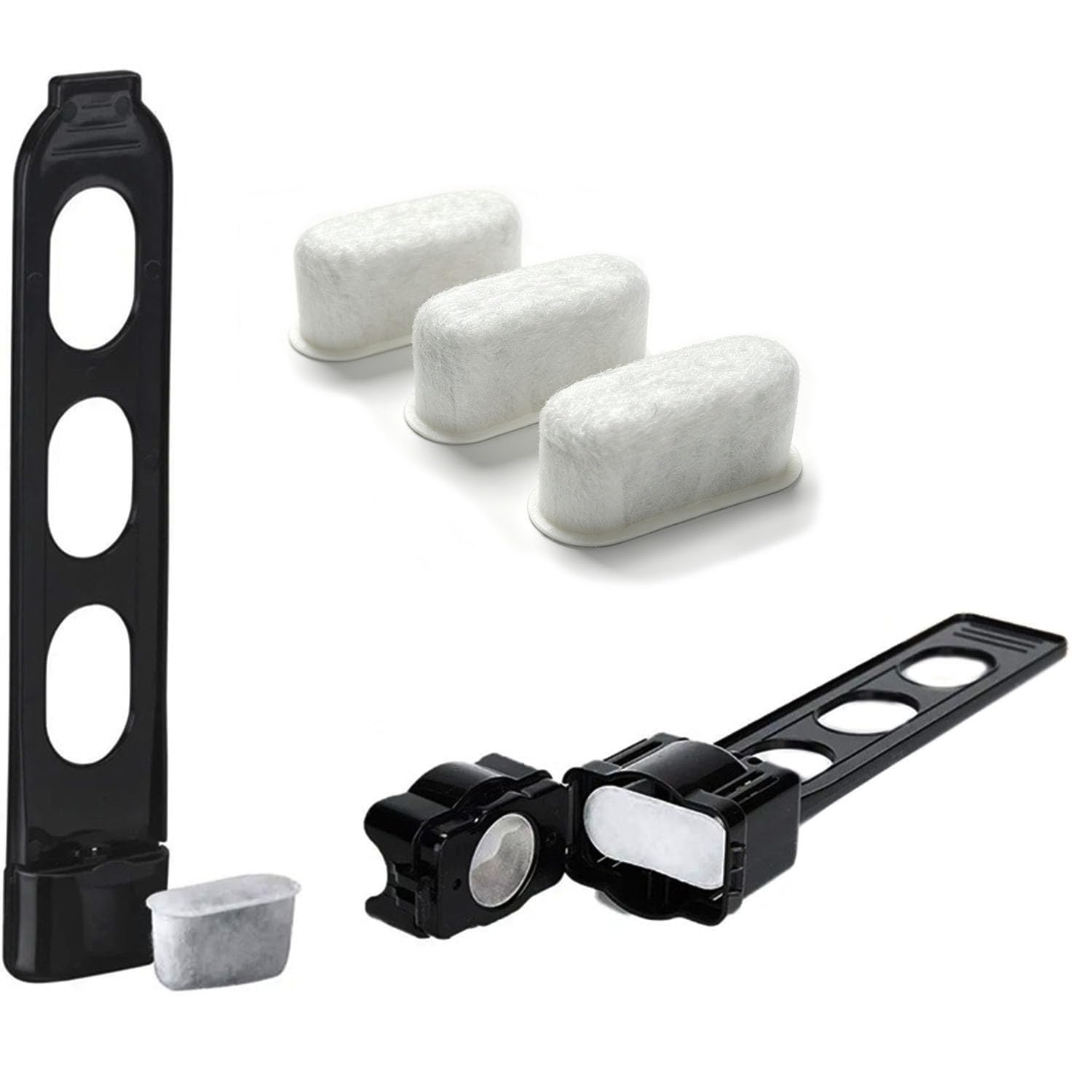Paquete de 9 filtros de agua de carbón, filtro de café de repuesto compatible con todas las cafeteras Cuisinart (paquete de 9)
