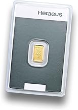 Bullion 1Gramm - 1 gram of gold - Heraeus - Finegold 999.9 - incuse fresh - LBMA certified