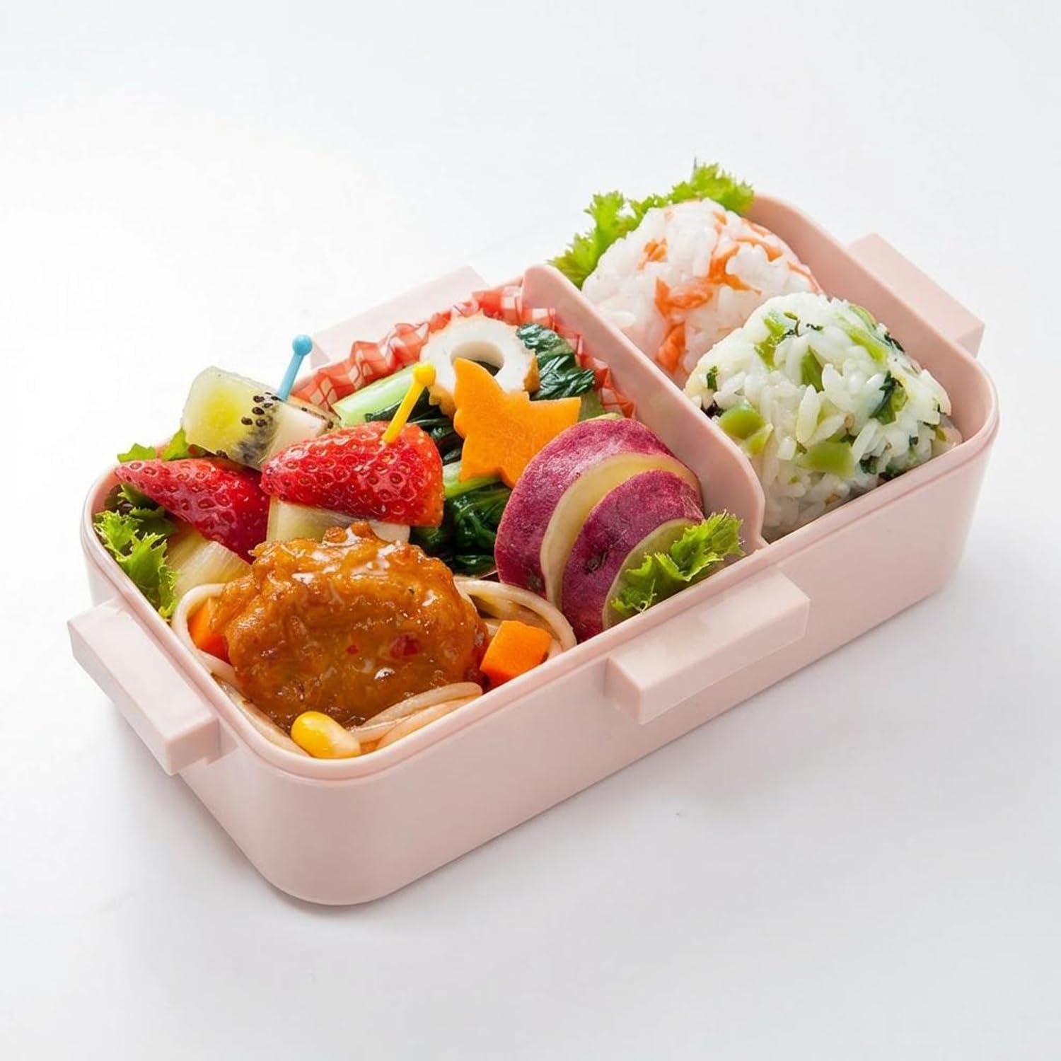 Skater PFLB6-A 1-Tier Lunch Box, 18.0 fl oz (530 ml), Dishwasher Safe, Microwave Safe, Made in Japan, Smokey Pink