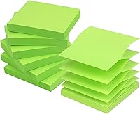 Vista 9 de Early Buy - Notas adhesivas emergentes de 3x3, recambios de notas autoadhesivas, 6 blocs, amarillo, 100 hojas/bloc (amarillo)