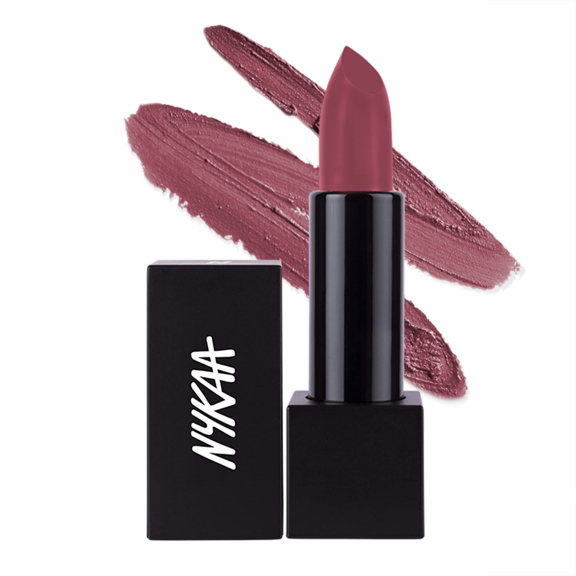 Nykaa So Matte! Lipstick (Spiced Cabernet -16M) - Pink - Super matte finish lipstick with jojoba oil fortified formula, long-wearing & weightless (4.2gm)