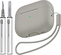 Vista 37 de Compatible con Airpods Pro 2 Case, Funda Protectora de Piel de Silicona Suave con Kit de Limpieza y Cordón Compatible para AirPod Pro de 2ª