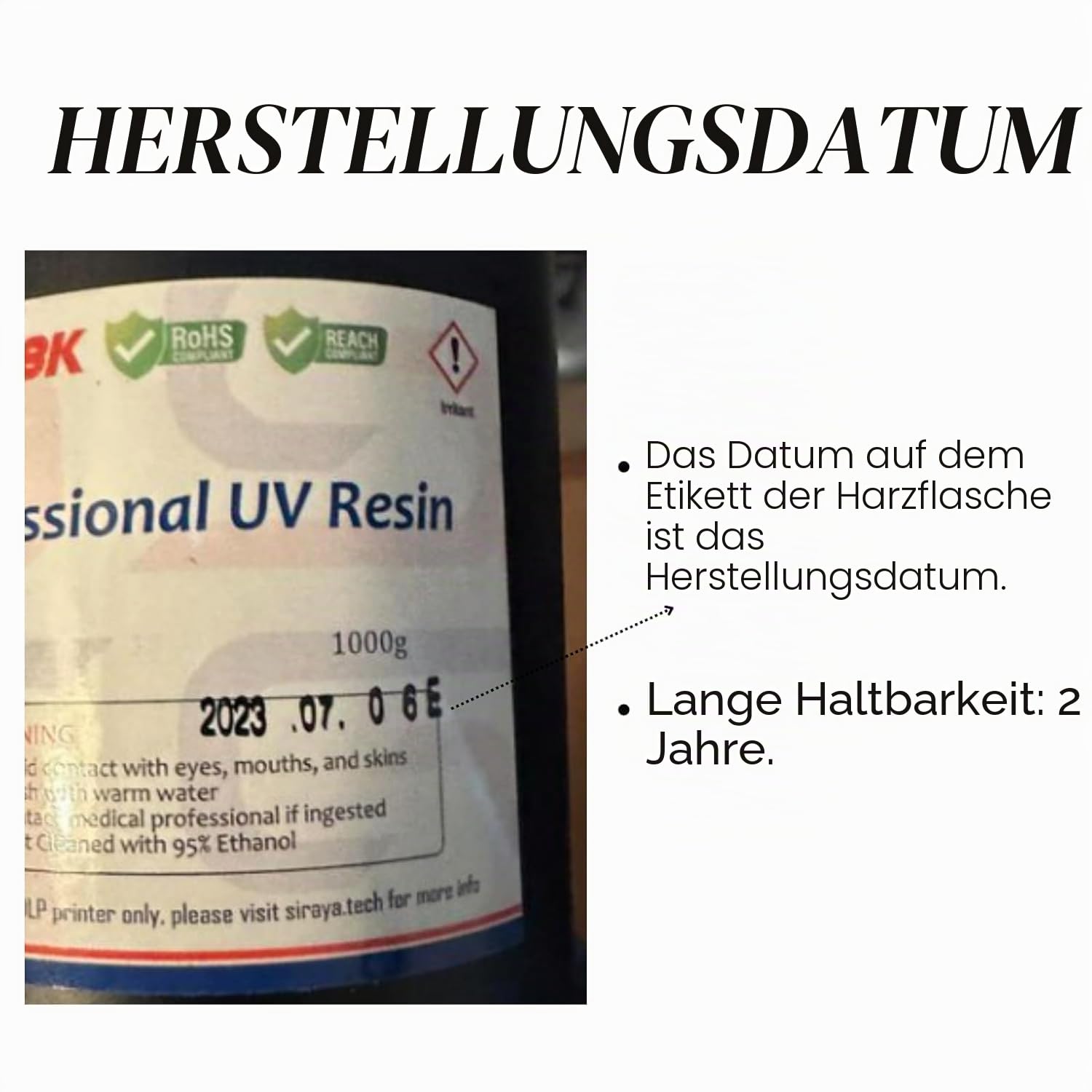 Siraya Tech Tenacious 3D-Druckerharz Flexibles 405 nm UV-härtendes Harz mit hoher Schlagfestigkeit Standard-Fotopolymerharz für LCD-DLP-3D-Druck (1000 g, transparent)