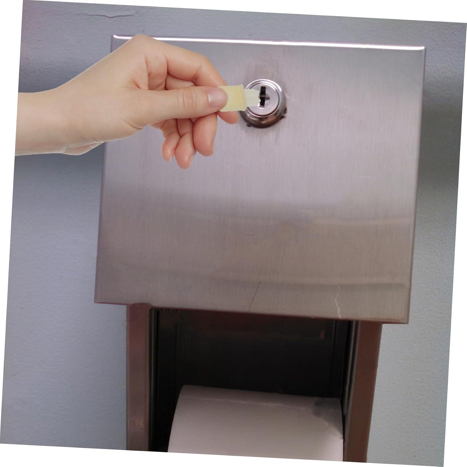 MAGICLULU Toilet Paper Dispenser Key Replacement Keys for Paper Towel Dispenser Compact and Practical Bathroom Tissue Holder Key Effortless Usage for Multiple Settings Lightweight